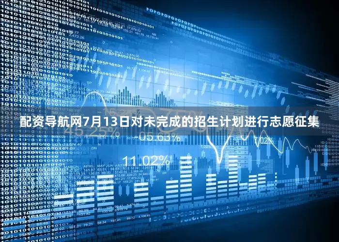 配资导航网7月13日对未完成的招生计划进行志愿征集