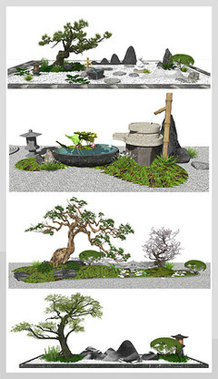枯山水模型專題模板-枯山水模型